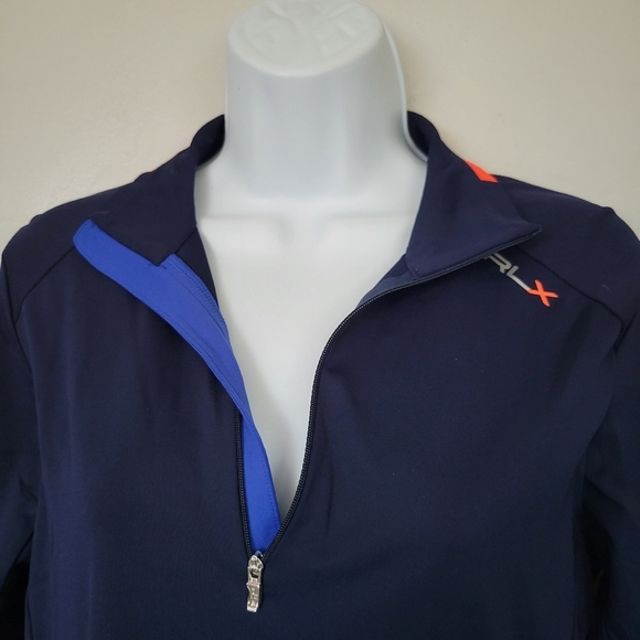 Ralph Lauren RLX Women's Small Navy Blue Quarter Zip Athletic Pullover Running - Picture 2 of 7